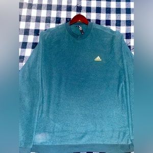 The texture of the sweater is cozy soft feels nice at the touch